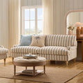 Dusklia - Hampshire 3 Seater Sofa - Blue Stripe