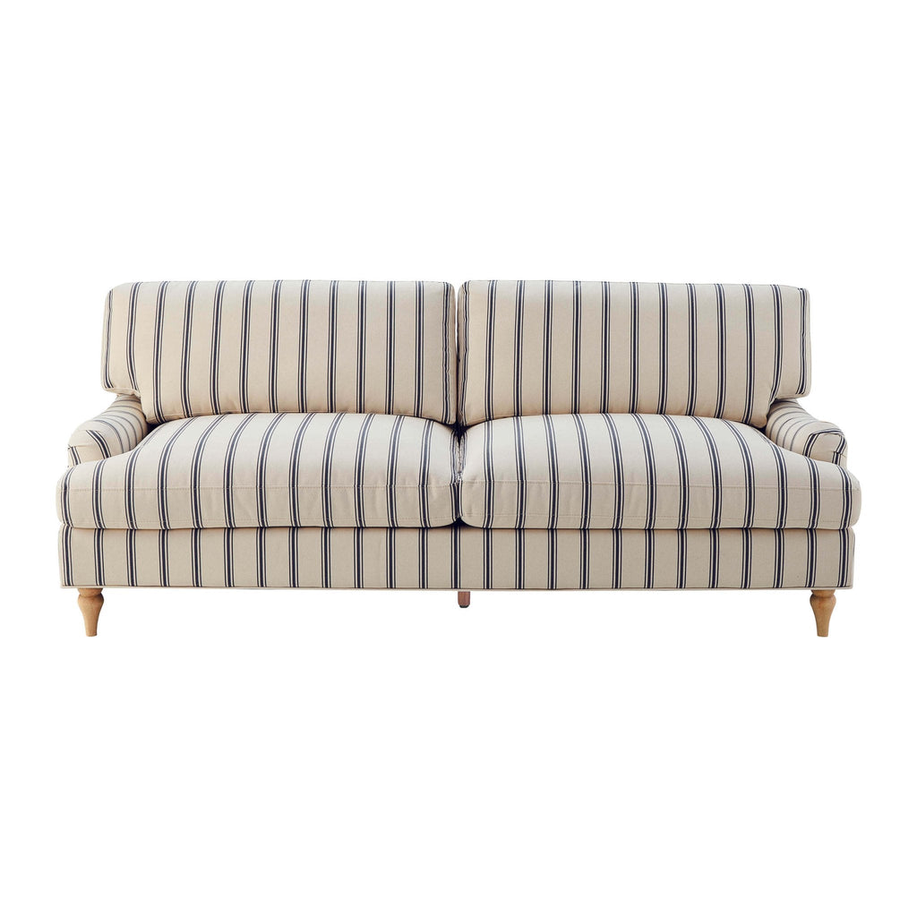 Dusklia - Hampshire 3 Seater Sofa - Blue Stripe