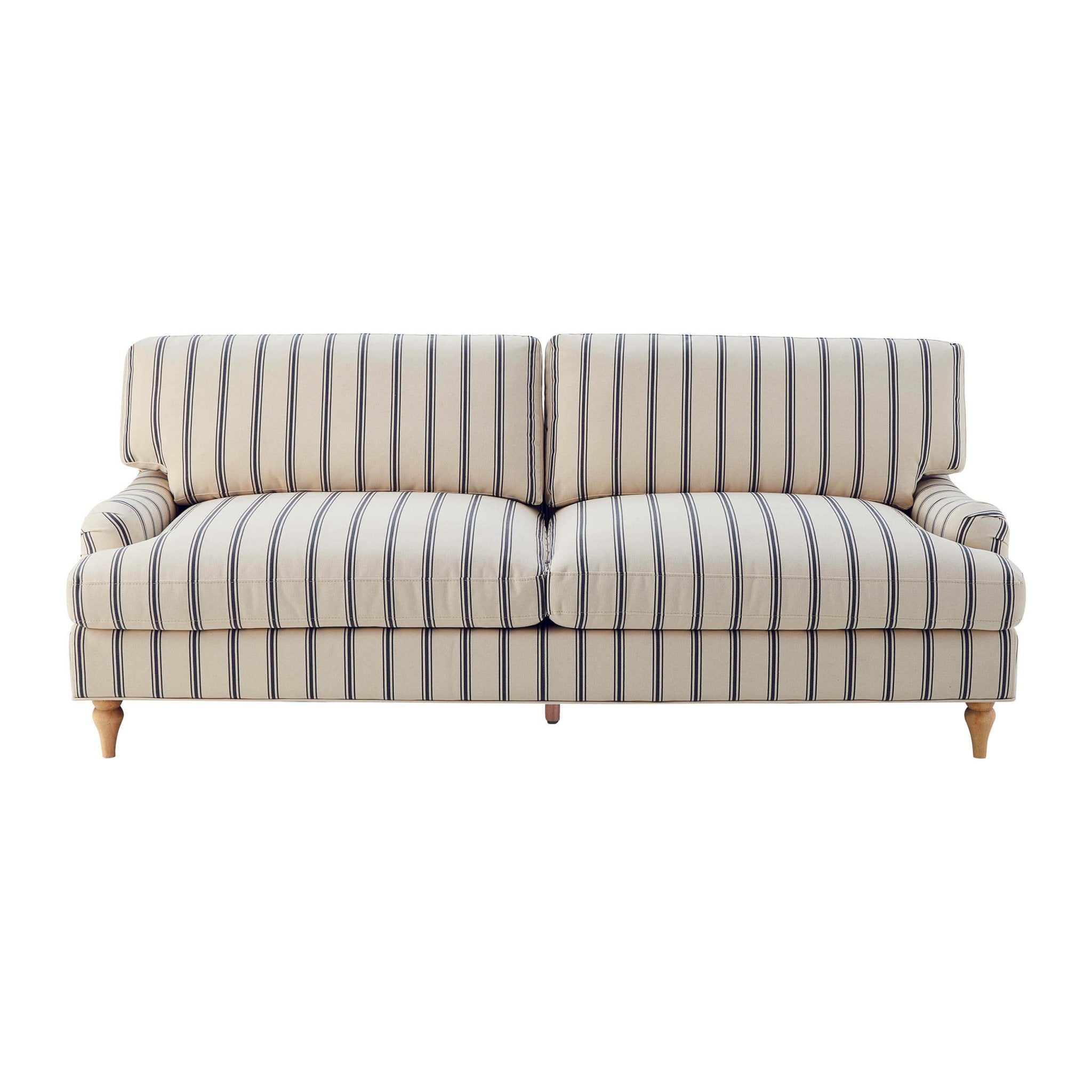 Dusklia - Hampshire 3 Seater Sofa - Blue Stripe