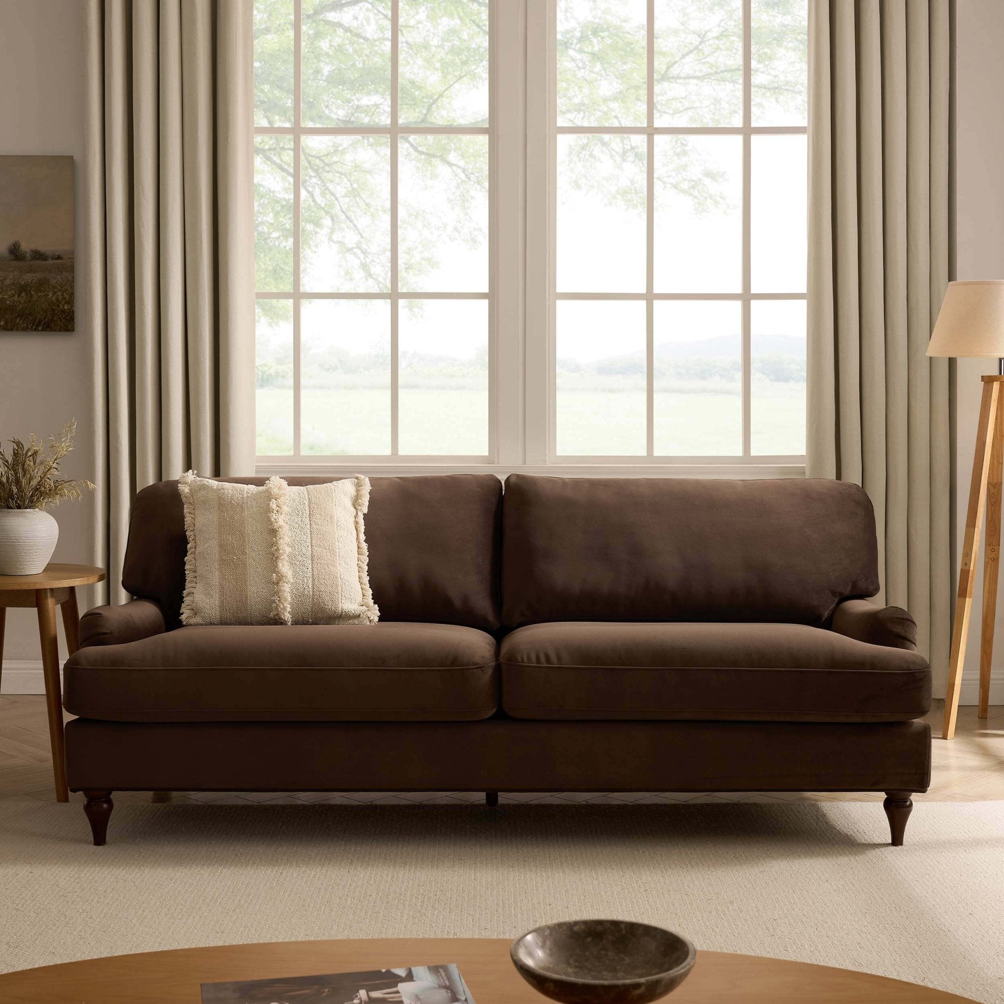 Dusklia - Hampshire 3 Seater Sofa - Cappuccino