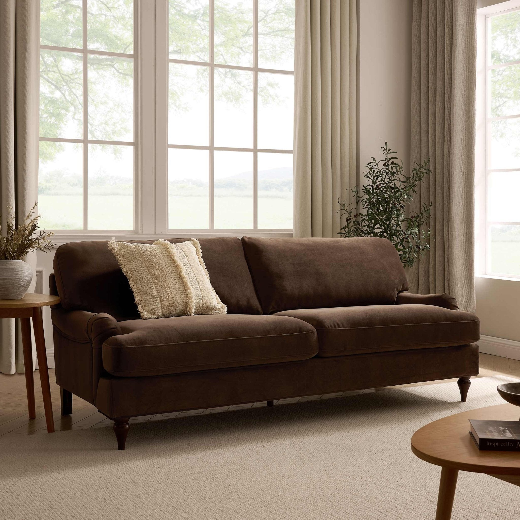 Dusklia - Hampshire 3 Seater Sofa - Cappuccino