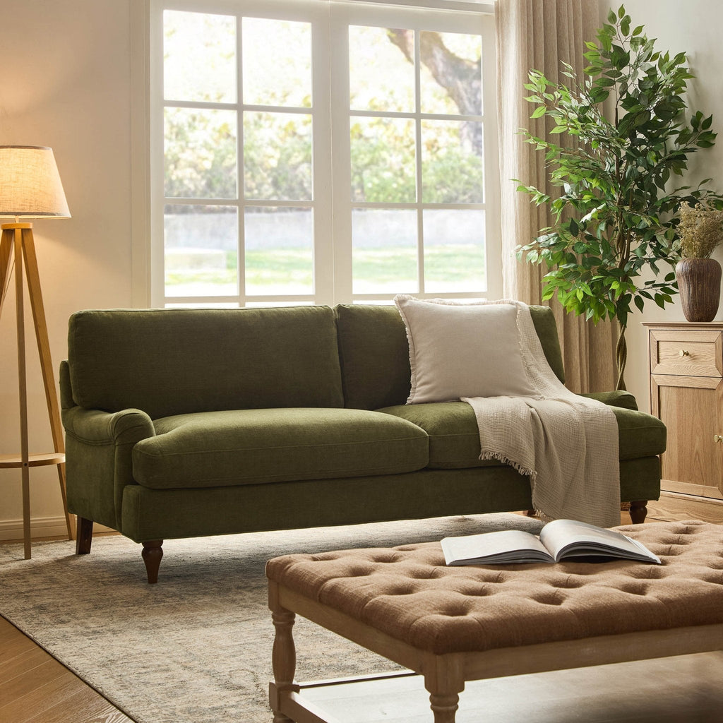 Dusklia - Hampshire 3 Seater Sofa - Chenille Olive