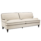 Dusklia - Hampshire 3 Seater Sofa - Cream/Black