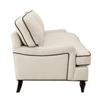 Dusklia - Hampshire 3 Seater Sofa - Cream/Black