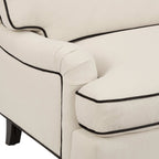 Dusklia - Hampshire 3 Seater Sofa - Cream/Black