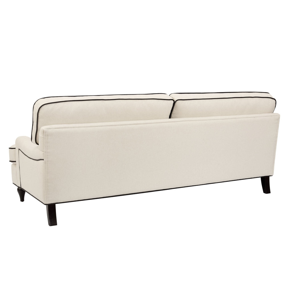 Dusklia - Hampshire 3 Seater Sofa - Cream/Black