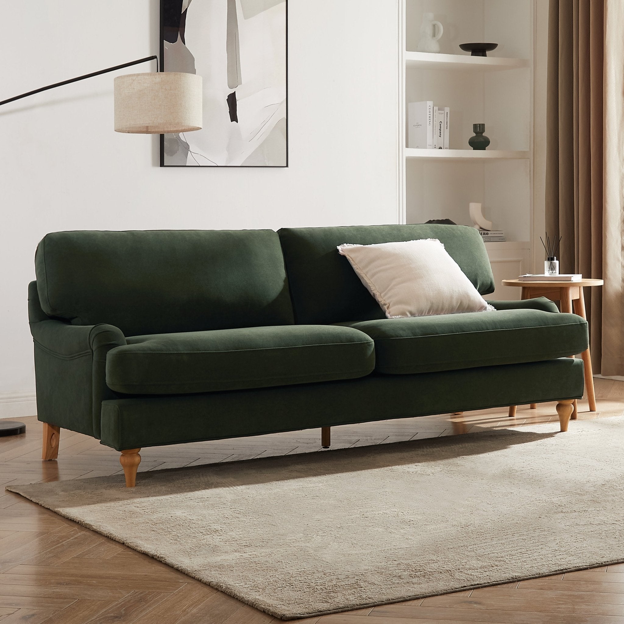 Dusklia - Hampshire 3 Seater Sofa - Dark Olive Green