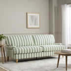 Dusklia - Hampshire 3 Seater Sofa - Green Stripe