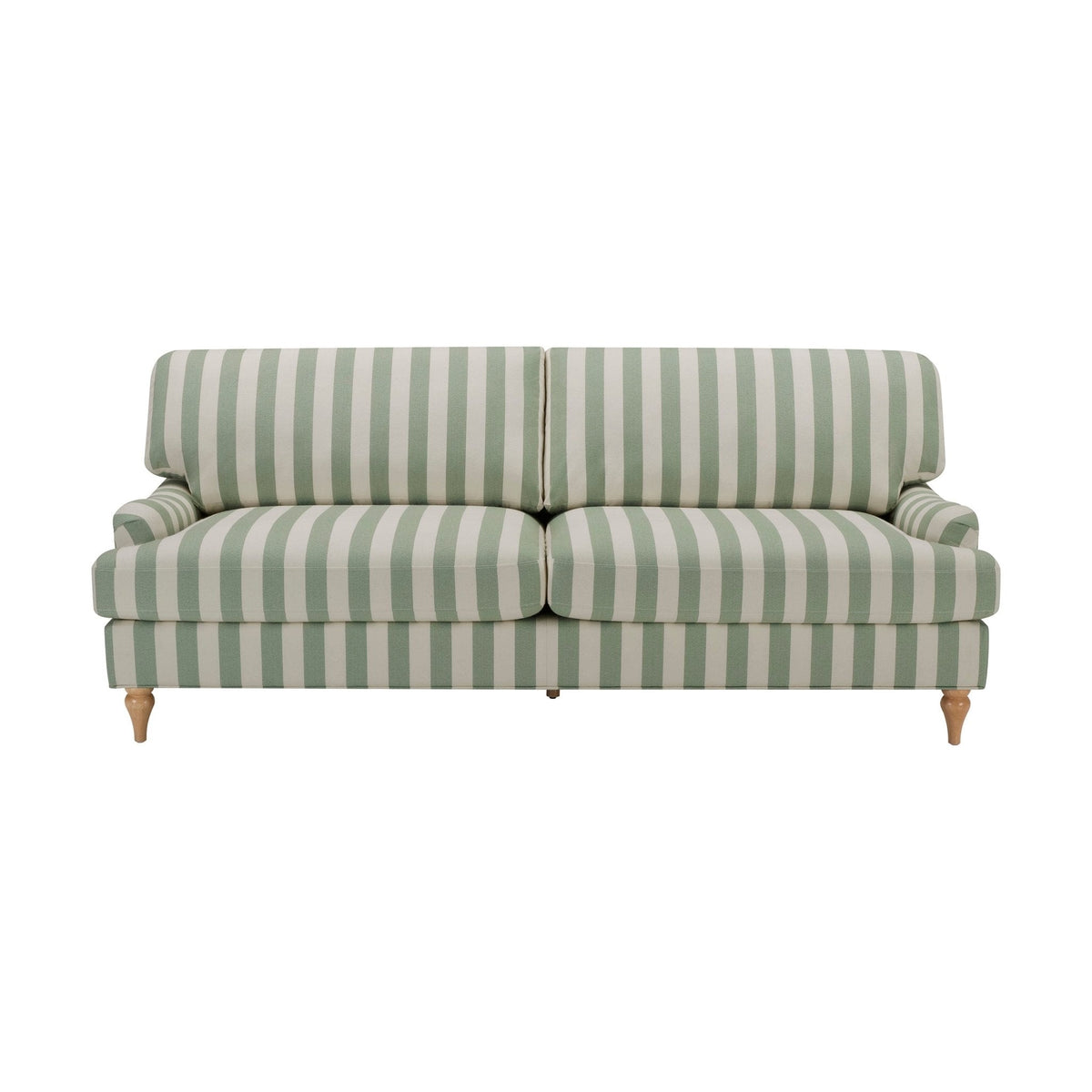 Dusklia - Hampshire 3 Seater Sofa - Green Stripe