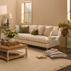 Dusklia - Hampshire 3 Seater Sofa - Thin Natural Stripe
