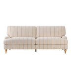 Dusklia - Hampshire 3 Seater Sofa - Thin Natural Stripe