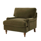 Dusklia - Hampshire Armchair - Chenille Olive
