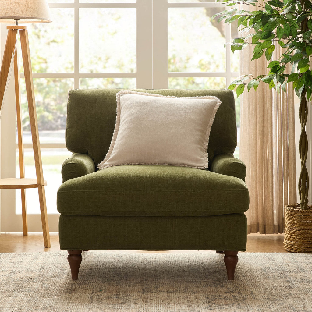 Dusklia - Hampshire Armchair - Chenille Olive