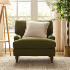 Dusklia - Hampshire Armchair - Chenille Olive