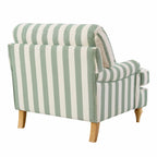 Dusklia - Hampshire Armchair - Green Stripe