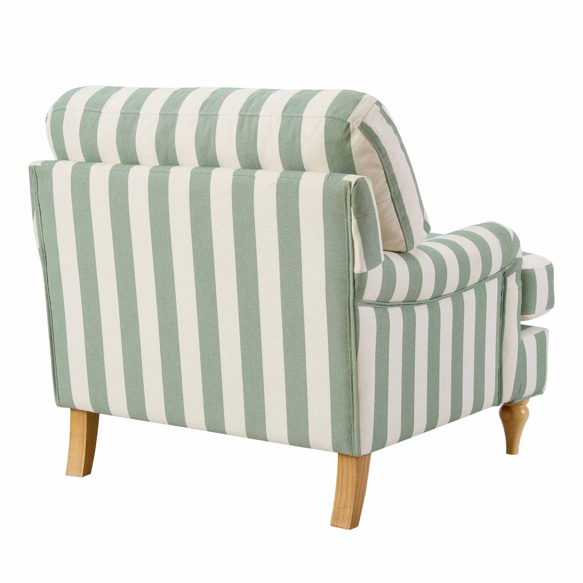 Dusklia - Hampshire Armchair - Green Stripe