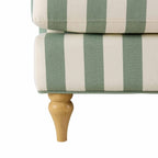 Dusklia - Hampshire Armchair - Green Stripe