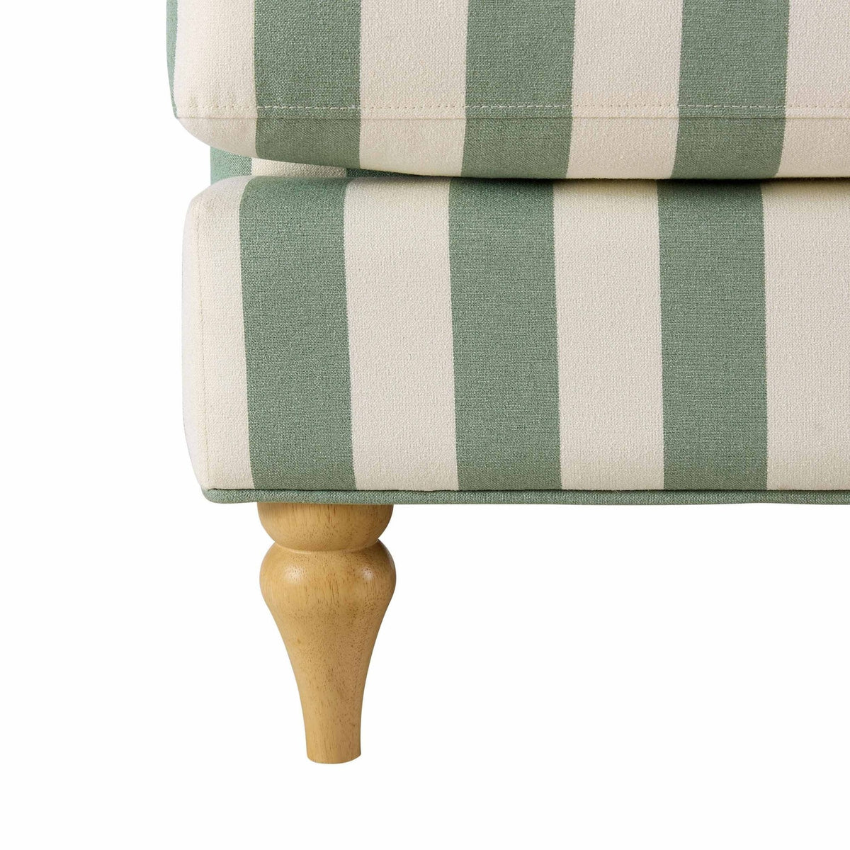 Dusklia - Hampshire Armchair - Green Stripe