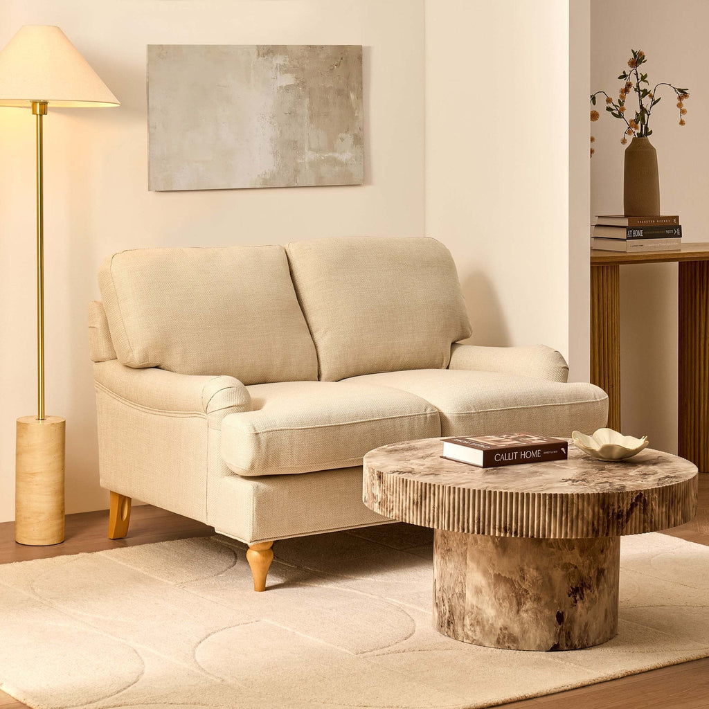 Dusklia - Hampshire Small 2 Seater Sofa - Beige