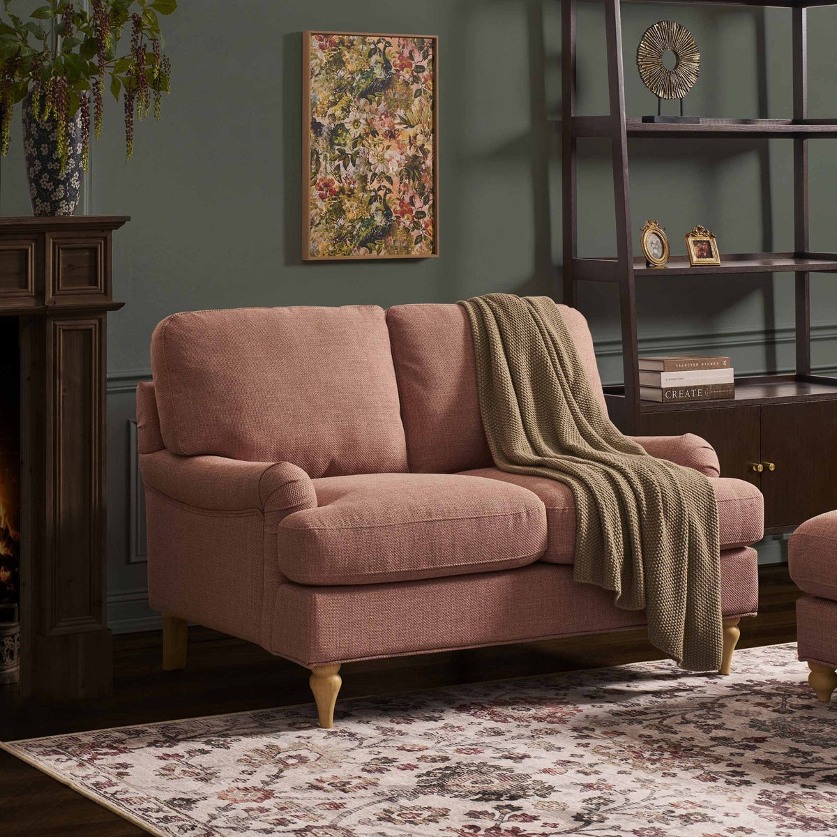 Dusklia - Hampshire Small 2 Seater Sofa - Rose