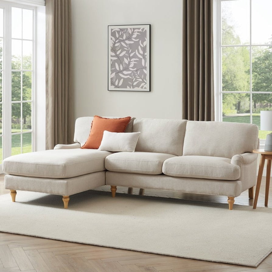 Dusklia - Hampshire Left Hand Chaise Sofa - Beige