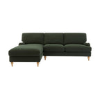 Dusklia - Hampshire Left Hand Chaise Sofa - Dark Olive