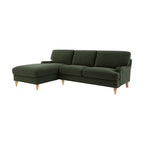 Dusklia - Hampshire Left Hand Chaise Sofa - Dark Olive