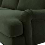 Dusklia - Hampshire Left Hand Chaise Sofa - Dark Olive