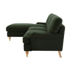 Dusklia - Hampshire Left Hand Chaise Sofa - Dark Olive
