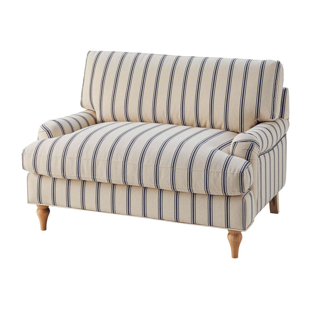 Dusklia - Hampshire Loveseat - Blue Stripe