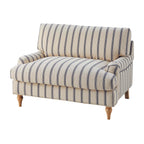 Dusklia - Hampshire Loveseat - Blue Stripe