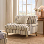 Dusklia - Hampshire Loveseat - Blue Stripe