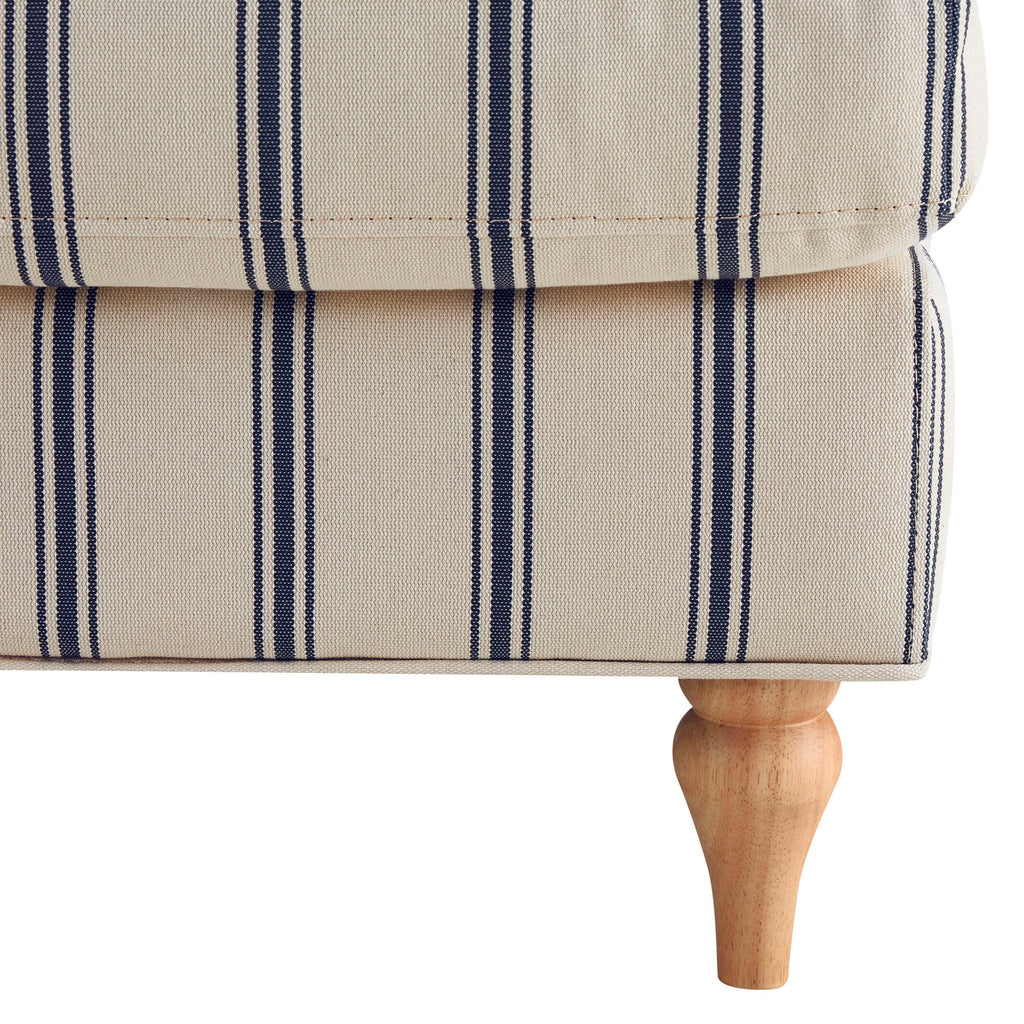Dusklia - Hampshire Loveseat - Blue Stripe