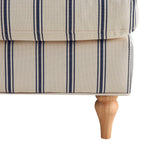 Dusklia - Hampshire Loveseat - Blue Stripe