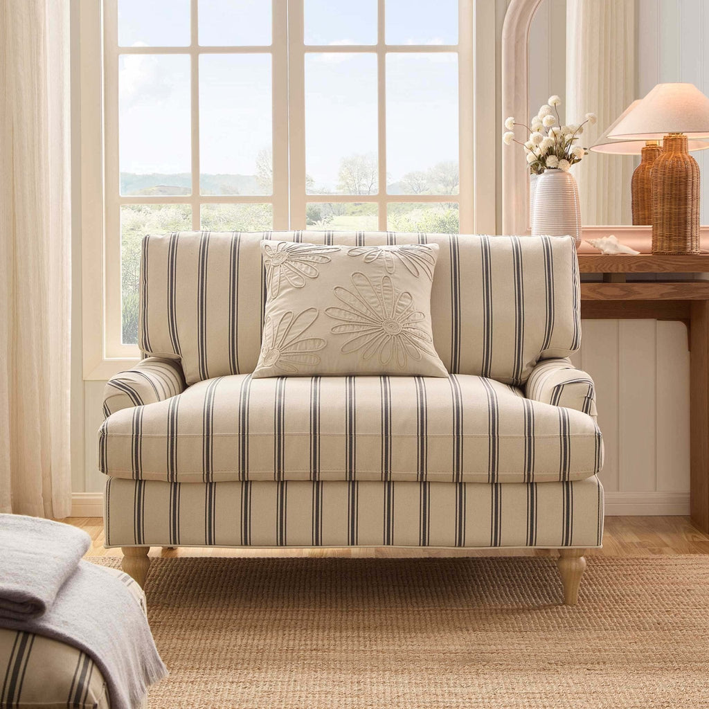Dusklia - Hampshire Loveseat - Blue Stripe