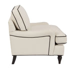 Dusklia - Hampshire Loveseat - Cream/Black