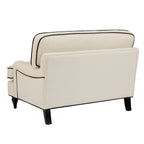 Dusklia - Hampshire Loveseat - Cream/Black