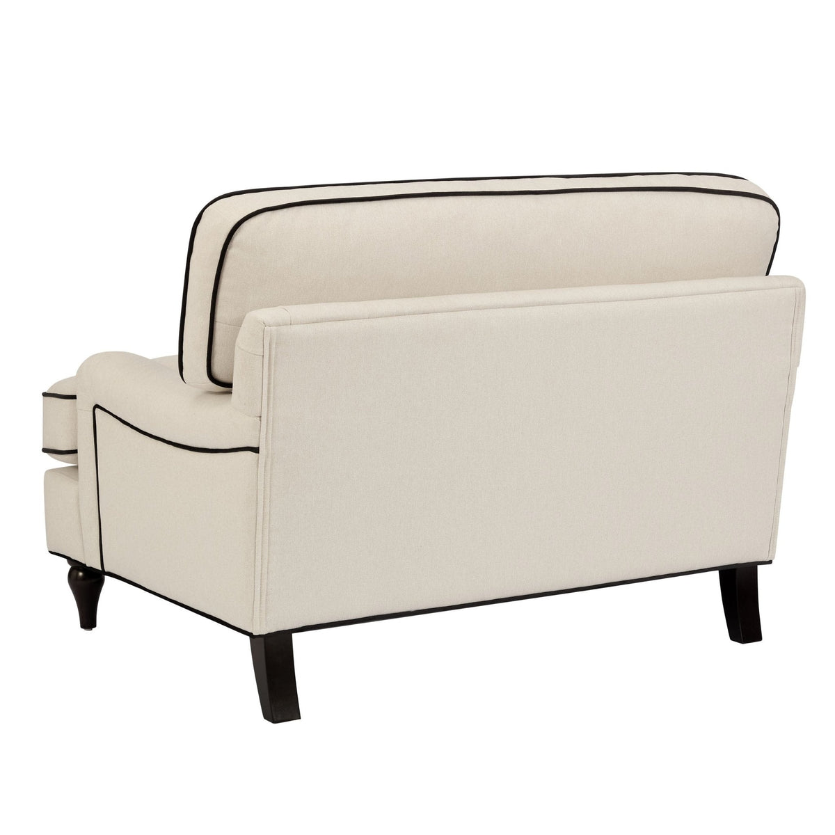 Dusklia - Hampshire Loveseat - Cream/Black