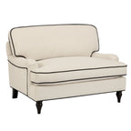Dusklia - Hampshire Loveseat - Cream/Black