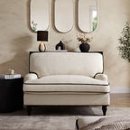 Dusklia - Hampshire Loveseat - Cream/Black