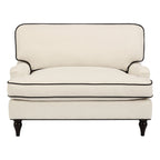Dusklia - Hampshire Loveseat - Cream/Black