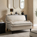 Dusklia - Hampshire Loveseat - Cream/Black