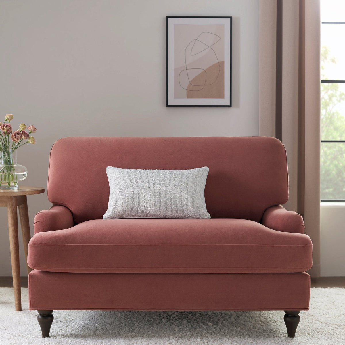 Dusklia - Hampshire Loveseat - Dusky Pink
