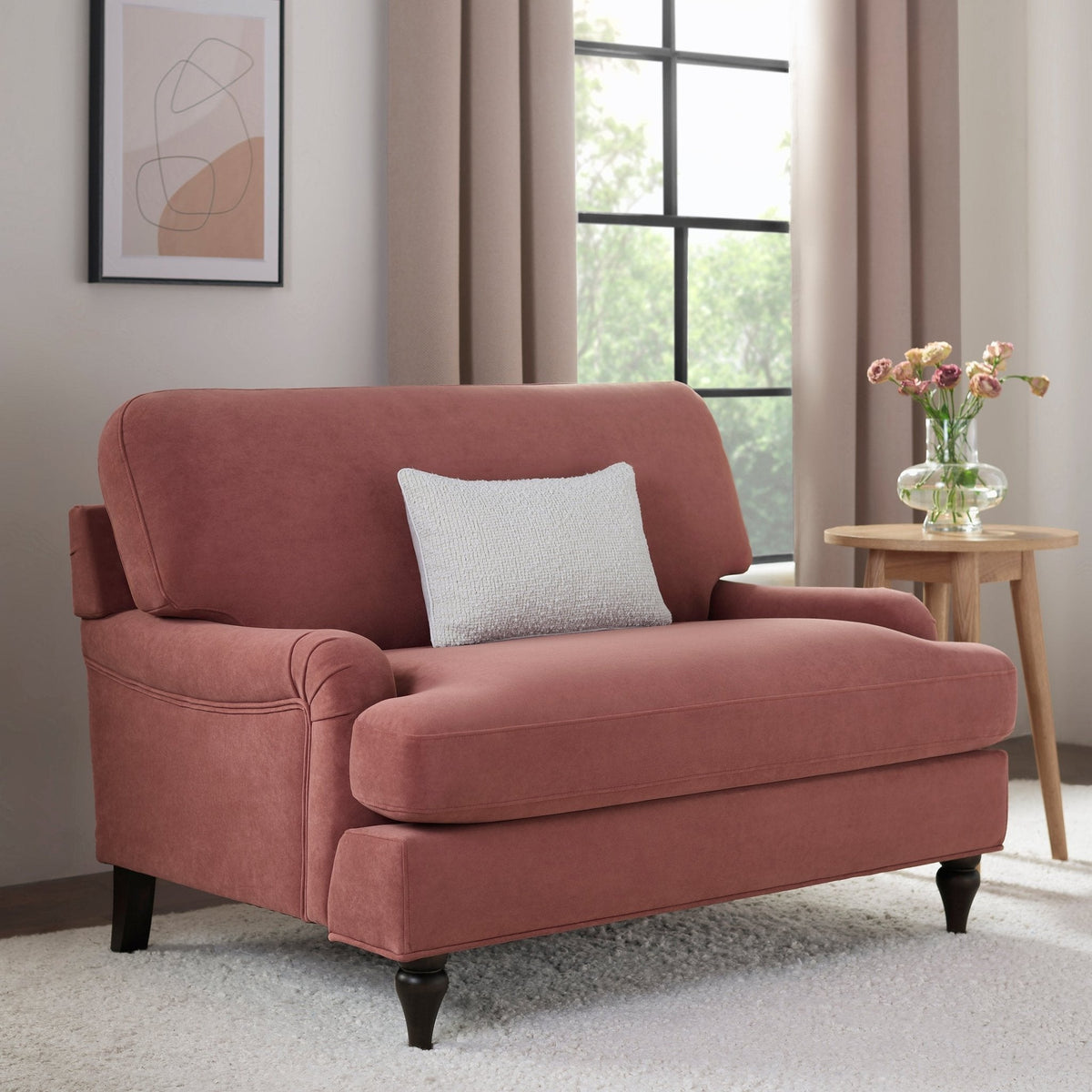 Dusklia - Hampshire Loveseat - Dusky Pink