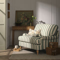 Dusklia - Hampshire Loveseat - Green Stripe