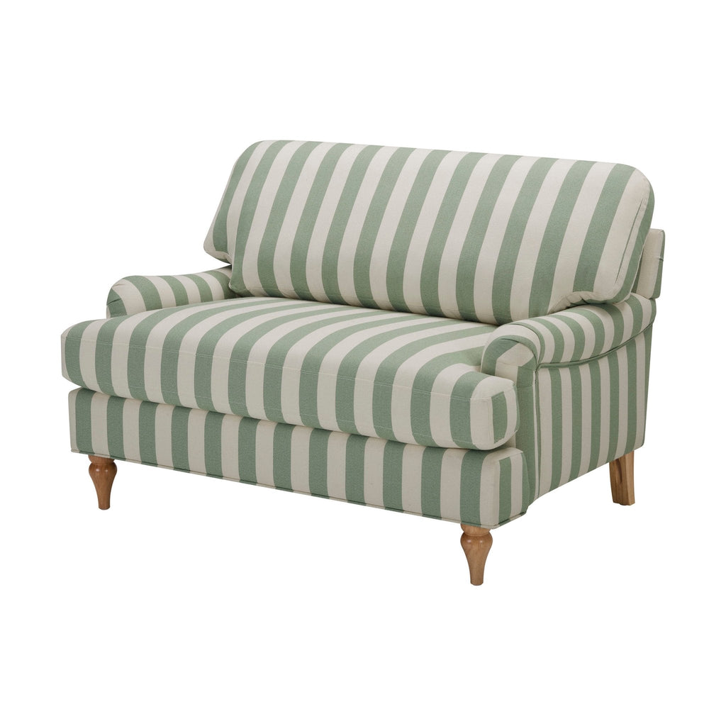 Dusklia - Hampshire Loveseat - Green Stripe