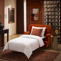 Dusklia - Hampshire Loveseat Sofa Bed - Bright Orange