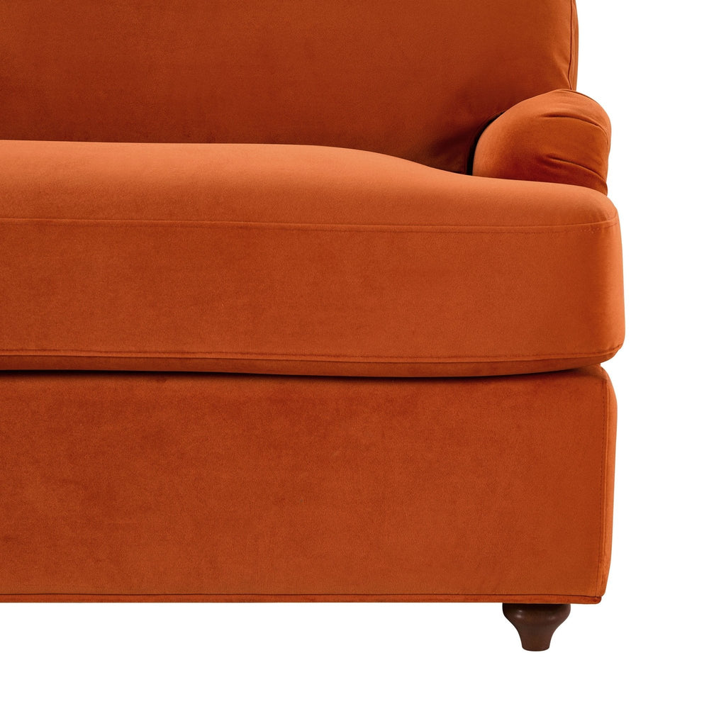 Dusklia - Hampshire Loveseat Sofa Bed - Bright Orange