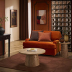 Dusklia - Hampshire Loveseat Sofa Bed - Bright Orange