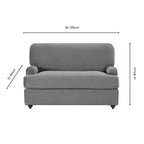Dusklia - Hampshire Loveseat Sofa Bed - Bright Orange